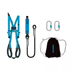  Heveder szett Irudek Apeninos, Light 2 + 981 karabiner + Astun I 150 energiaelnyelő, kék/fekete, S-M