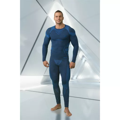 Aláöltözet felső hosszú ujjú (65%poliészter) TOP E-UW IRONMAN-T, kék, XL-XXL