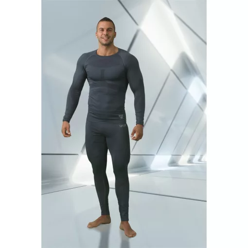 Aláöltözet felső hosszú ujjú (72%poliamid) TOP E-UW ULTRON-T, acélszürke, XL-XXL