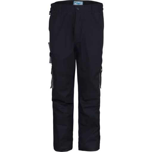 Munkanadrág derekas biztonsági varrás dupla térdfolt TOP017, sötétkék, M