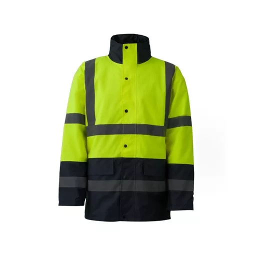 Télikabát jólláthatósági vízhatlan (100%poliészter) TOP EAGLE Y, fluo srága, 5XL