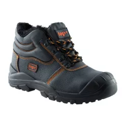   Védőbakancs S3 SRC szőrme bélés acél orrmerevítő TOP FORREST WINTER, fekete, 36