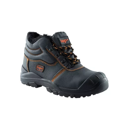 Védőbakancs S3 SRC szőrme bélés acél orrmerevítő TOP FORREST WINTER, fekete, 45
