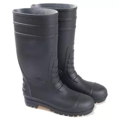   Csizma S5 SRA PVC acél orrmerevítő és talpbélés TOP GOLIAT, fekete, 40