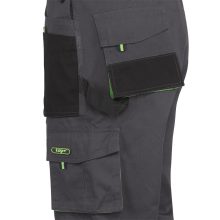 Nadrág kantáros (100%pamut) TOP GREEN 100 BIBPANTS, green, 3XL