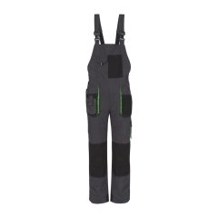   Nadrág kantáros (100%pamut) TOP GREEN 100 BIBPANTS, green, L