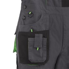 Nadrág kantáros (100%pamut) TOP GREEN 100 BIBPANTS, green, S