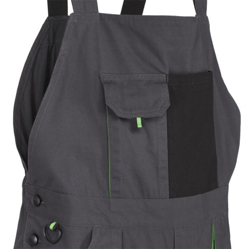 Nadrág kantáros (100%pamut) TOP GREEN 100 BIBPANTS, green, XL