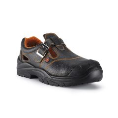   Szandál S1P SRC narancs bélés acél orrmerevítő TOP MANILA, fekete, 36