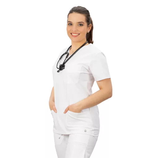TOP MEDORA női orvosi felső fekete 5XL