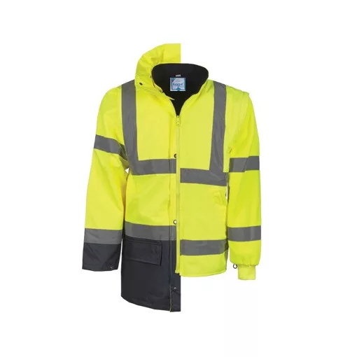 Télikabát multifunkcionális (100%poliészter) TOP MULTI FLUO-Y, fluo sárga, 3XL
