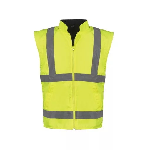 Télikabát multifunkcionális (100%poliészter) TOP MULTI FLUO-Y, fluo sárga, 3XL