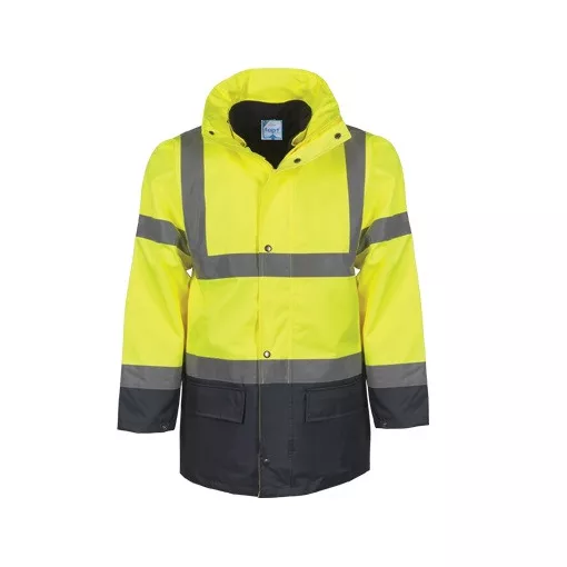 Télikabát multifunkcionális (100%poliészter) TOP MULTI FLUO-Y, fluo sárga, 4XL