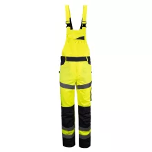 Munkanadrág melles jólláthatósági, 65% poliészter, 35% pamut, fényvisszaverő csíkok, multifunkciós zsebek,fluosárga, 4XL
