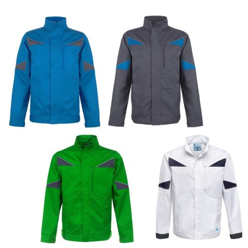 Munkakabát állítható mandzsetta/derék (65%poliészter) TOP NOVA, fehér, 3XL