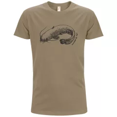   Póló (harcsa mintával) kereknyakú (100%pamut 190gr/m2) TOP, khaki, 3XL