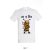   Póló (méhecske mintával Let it Bee) kereknyakú TOP, white, L