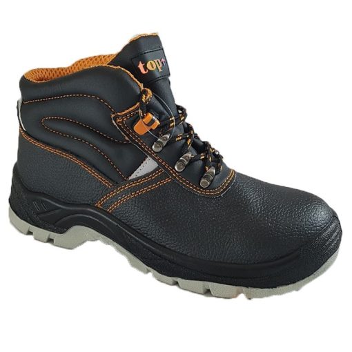Munkavédelmi bakancs S1P acél orrmerevítő/talplemez TOP PROTECT MID, fekete, 37