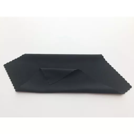 Szemüveg törlőkendő 15x15cm 12db/csomag (100%poliészter) TOP, fekete