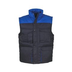   TOP VEST THUNDER bélelt mellény, 80% poliészter, 20% pamut, multifunkciós zsebek, sötétkék, L