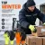   Kesztyű latex mártott kevertszálas TOP WINTER O, narancs/fekete, L