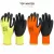   Kesztyű latex mártott kevertszálas TOP WINTER Y, sárga/fekete, L