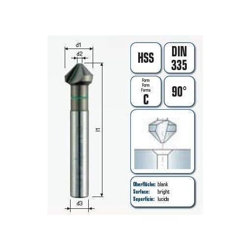 ALPEN Kúpsüllyesztő d1= 8,3 mm Hss 90°