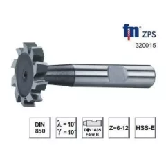 ZPS Íves reteszhoronymaró 16,5x5x10x63 mm Z=6 Hss-E