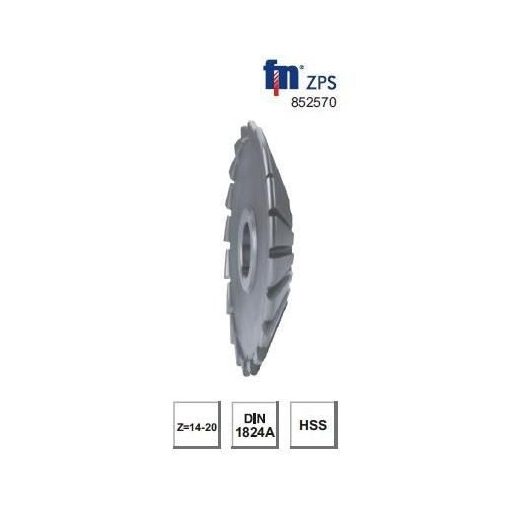 ZPS Szögmaró, egyoldalas 125x18x27x25°x2 mm Z=20 Hss