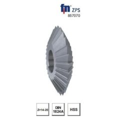 ZPS Szögmaró, szimmetrikus 50x10x16x60° mm Z=18 Hss