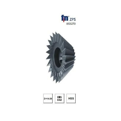 ZPS Prizmás vezetékmaró 40x10x10x45° Z=14 Hss