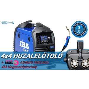   Panelectrode ZEUS 200 Double Pulse inverteres hegesztőgép + BINZEL ABIMIG MB24KD 4 m hegesztőpisztoly