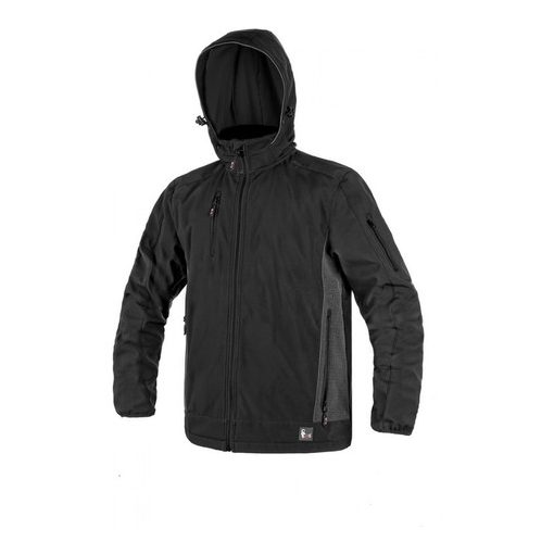 DURHAM 123007280098  FÉRFI SOFTSHELL KABÁT FEKETE  4XL MÉRET