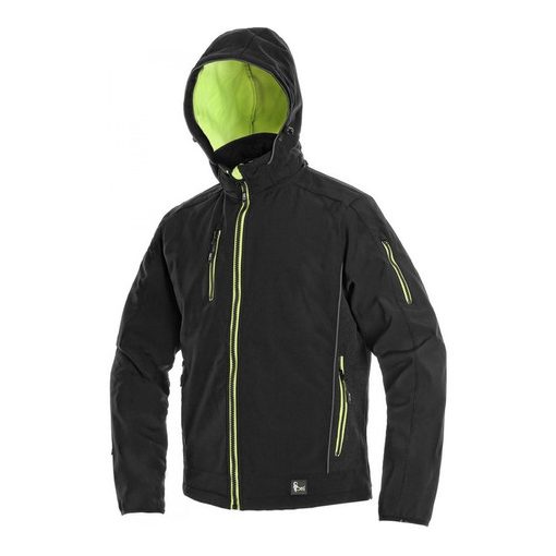 DURHAM 123007280295  FÉRFI SOFTSHELL KABÁT FEKETE/SÁRGA  XL MÉRET