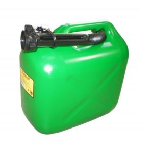 Benzines kanna 10 l-es műanyag/zöld 930g