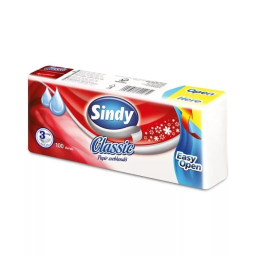 Sindy Classic papírzsebkendő - 3 rétegű 100db