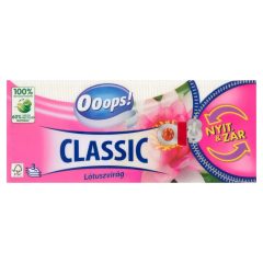   Ooops! Classic papírzsebkendő Lótuszvirág - 3 rétegű, 90db