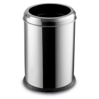 Rozsdamentes fedél nélküli szemetes